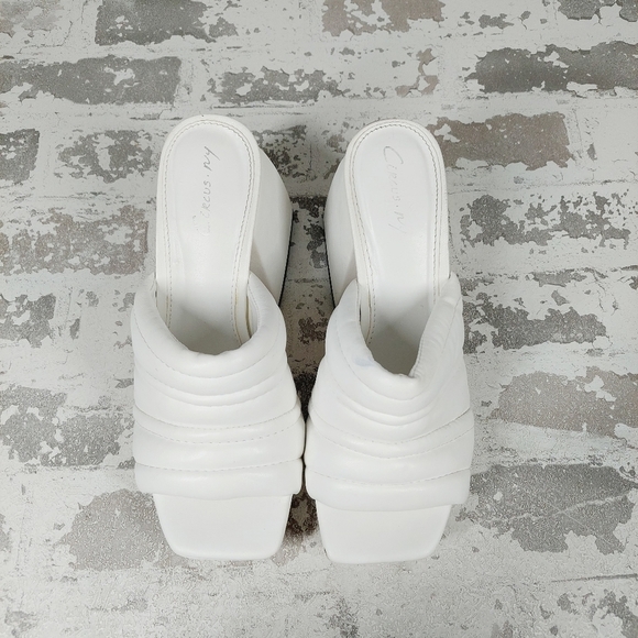 New Circus By Sam Edelman Marlie Purple Platform Block Heel Heel Slides F 953 - Picture 12 of 15